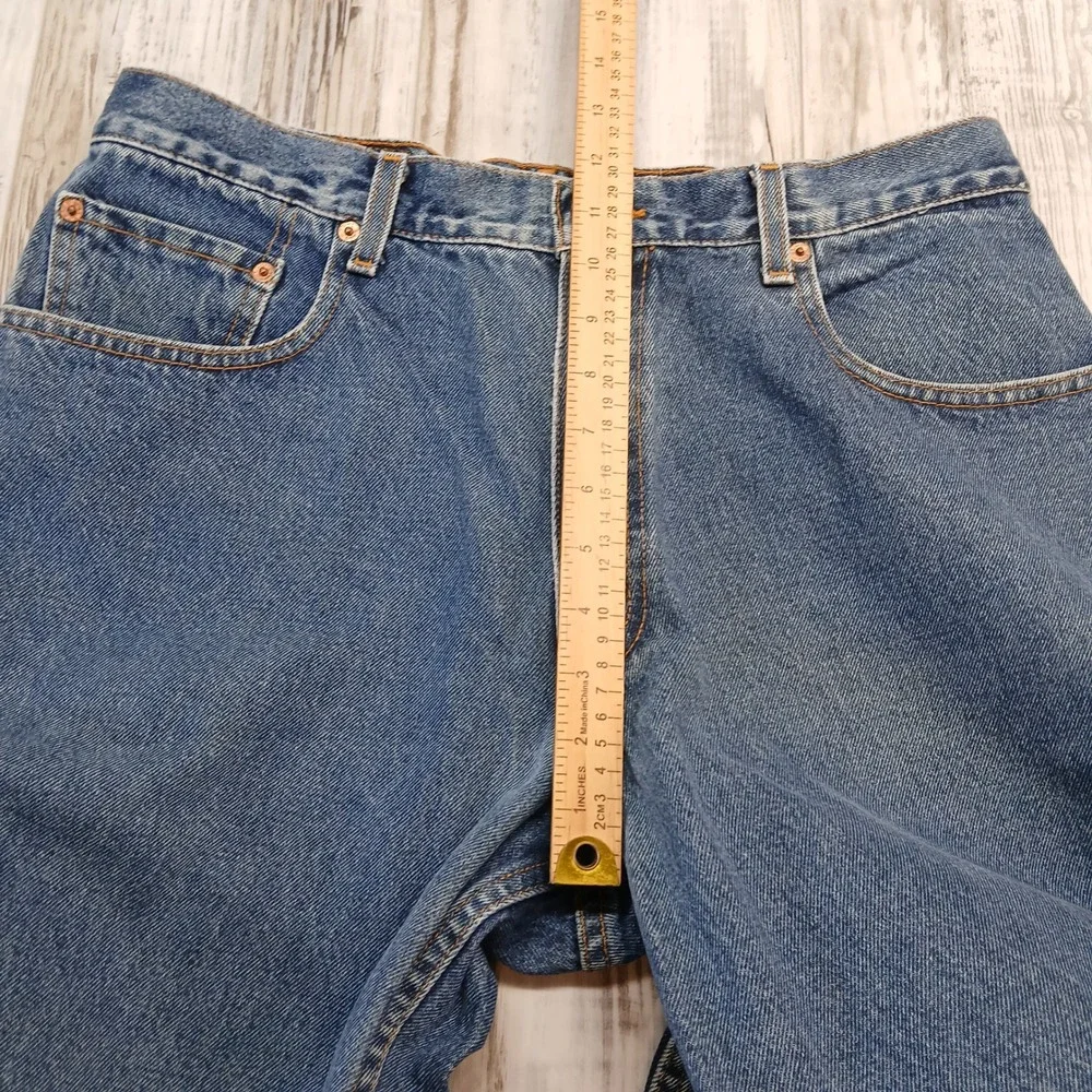 Vintage Levis 570 Baggy Fit Jeans Mens 33x34 Blue Denim High Rise 90s 570-4886